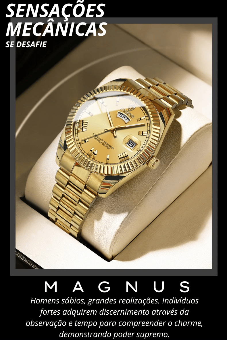 Relógio Magnus® Quartzo Clássico